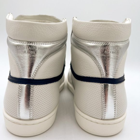 Saint Laurent Court Classic Leather High-Top Sneakers NWT main image 6
